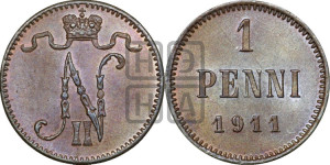 1 пенни 1911 года