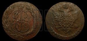 5 копеек 1768 года ММ (ММ, Красный  монетный двор)