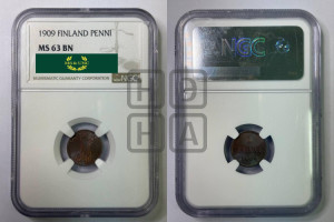 1 пенни 1909 года