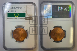 5 пенни 1915 года