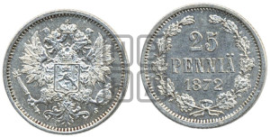 25 пенни 1872 года S