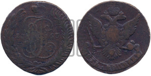 5 копеек 1763 года СПМ (СПМ, Санкт-Петербургский монетный двор)