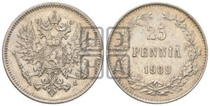 25 пенни 1909 года L