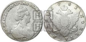 1 рубль 1782 года СПБ/ИЗ (новый тип)