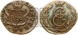 Полушка 1772 года КМ (для Сибири)