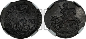 Полушка 1791 года КМ (КМ, Сузунский монетный двор)