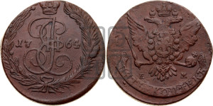 5 копеек 1764 года ЕМ (ЕМ, Екатеринбургский монетный двор)