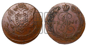 5 копеек 1765 года ЕМ (ЕМ, Екатеринбургский монетный двор)