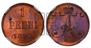 1 пенни 1892 года