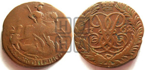 2 копейки 1762 года (гурт сетчатый)