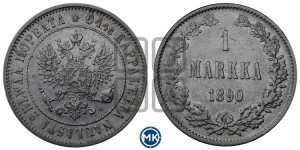 1 марка 1890 года L