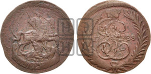 1 копейка 1788 года ММ (ММ или без букв, Красный  монетный двор)