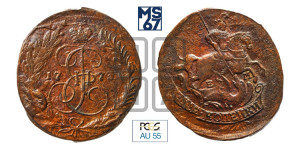 2 копейки 1773 года ЕМ (ЕМ, Екатеринбургский монетный двор)