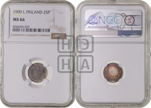 25 пенни 1909 года L