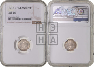 25 пенни 1916 года S