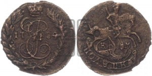 Полушка 1784 года КМ (КМ, Сузунский монетный двор)