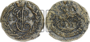 Полушка 1789 года (без букв, Красный  монетный двор)