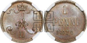 Пенни 1874 года