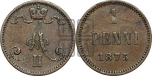 Пенни 1875 года