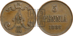 5 пенни 1889 года