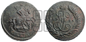 2 копейки 1766 года (без букв монетного двора)