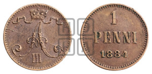 1 пенни 1884 года