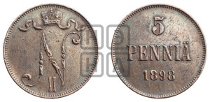5 пенни 1898 года