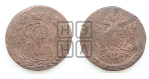 5 копеек 1768 года ЕМ (ЕМ, Екатеринбургский монетный двор)