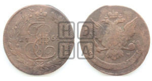 5 копеек 1764 года ЕМ (ЕМ, Екатеринбургский монетный двор)