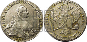 20 копеек 1766 года ММД (с шарфом на шее)