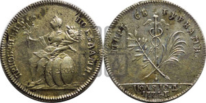 Жетон 1774 года (на заключение мира с Турцией 1774 г.)