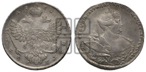 1 рубль 1737 года (московский тип)