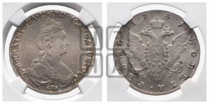 1 рубль 1781 года СПБ/ИЗ (новый тип)