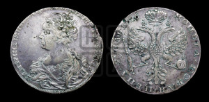 1 рубль 1726 года (Портрет влево, Московский тип, хвост орла узкий)