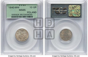 10 грошей 1840 года МW