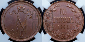 10 пенни 1905 года