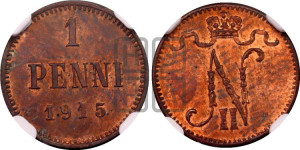 1 пенни 1915 года