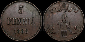 5 пенни 1888 года