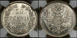 50 пенни 1908 года L