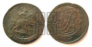 2 копейки 1757 года (гурт сетчатый)