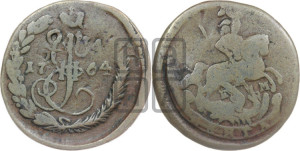 Денга 1764 года ЕМ (ЕМ, Екатеринбургский монетный двор)