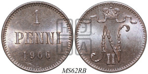 1 пенни 1906 года