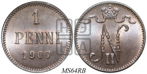 1 пенни 1907 года