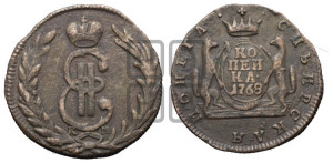 1 копейка 1768 года КМ (для Сибири)