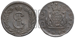 2 копейки 1780 года КМ (для Сибири)
