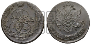 5 копеек 1782 года КМ (КМ, Сузунский монетный двор)