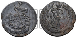Денга 1784 года КМ (КМ, Сузунский монетный двор)