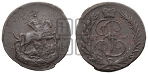 1 копейка 1788 года ММ (ММ или без букв, Красный  монетный двор)