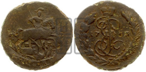1 копейка 1763 года ММ (ММ или без букв, Красный  монетный двор)