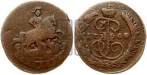 1 копейка 1764 года ММ (ММ или без букв, Красный  монетный двор)